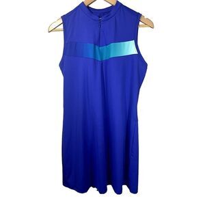 SLAZENGER Women's Sleeveless Pleated Golf Dress Purple Size Medium